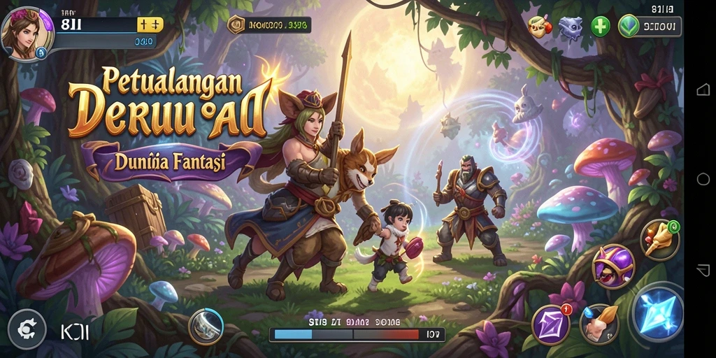 Gameplay seru di dunia petualangan 8II yang penuh tantangan.