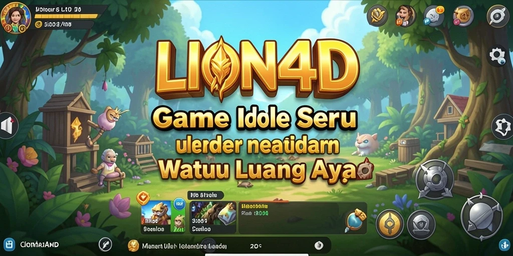 Tampilan gameplay LION4D yang sederhana dan menarik di layar.