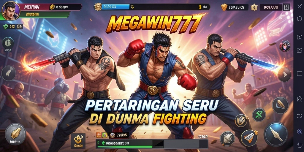 Tampilan gameplay <strong>MEGAWIN777</strong> yang menarik dalam pertarungan Fighting.