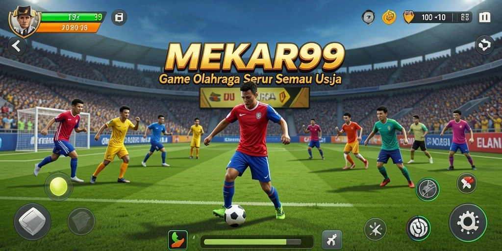 Tampilan gameplay dinamis dan menarik dari MEKAR99.