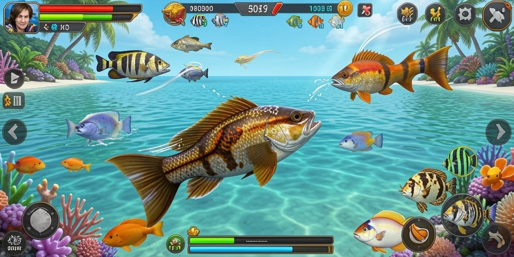 Tampilan menarik dari gameplay MPOID saat berburu ikan.