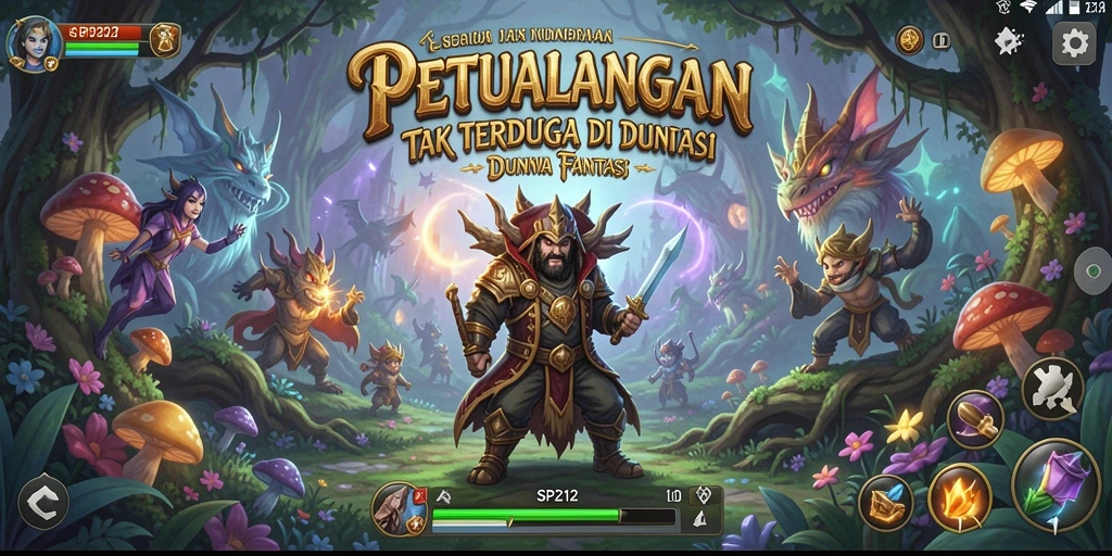 Screenshot gameplay <strong>SP212</strong> menunjukkan aksi petualangan yang mendebarkan.