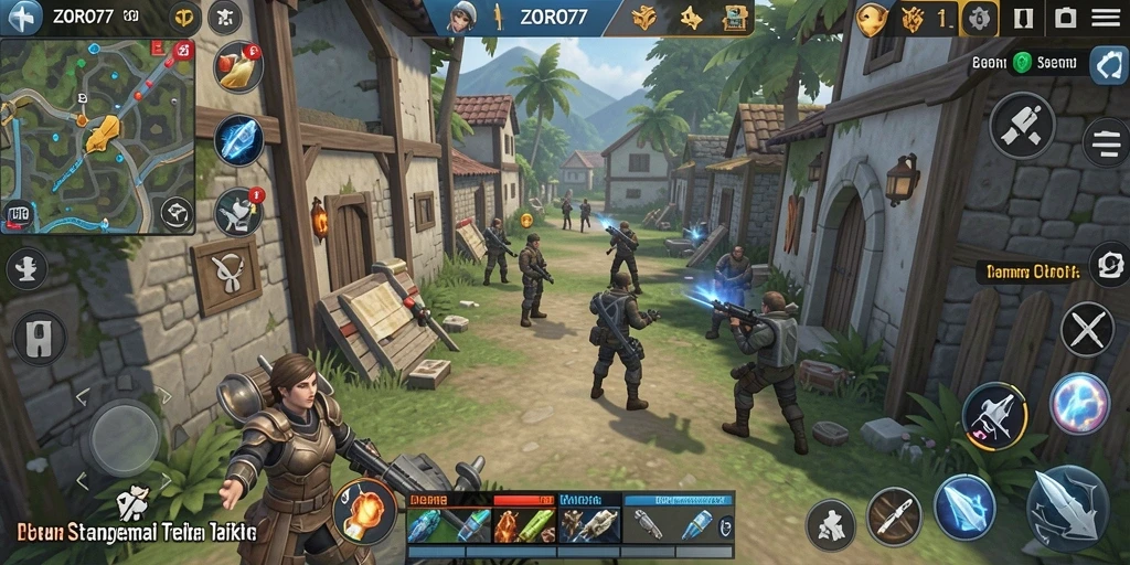 Tampilan gameplay ZORO77 yang menegangkan dan seru.